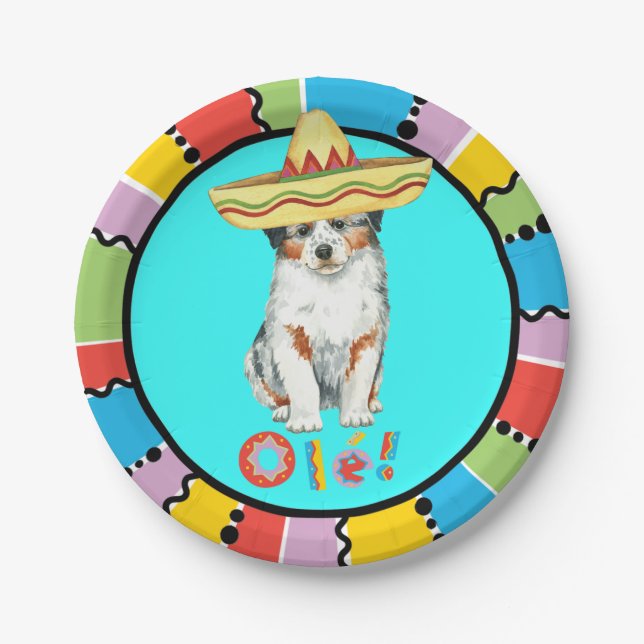 Fiesta Aussie Paper Plate (Front)