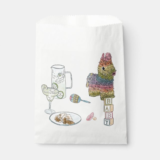 Fiesta Baby Shower  Favour Bag (Front)