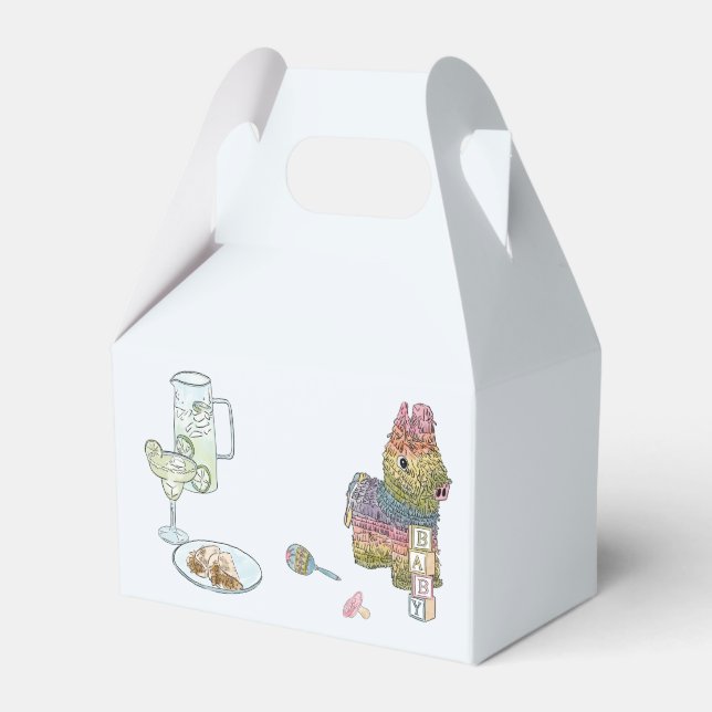 Fiesta Baby Shower  Favour Box (Front Side)