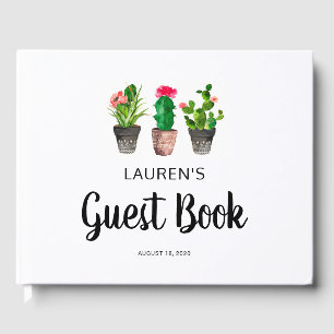 Fiesta Baby Shower Guest Book, Cactus Book