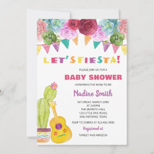Fiesta Baby Shower Invitation