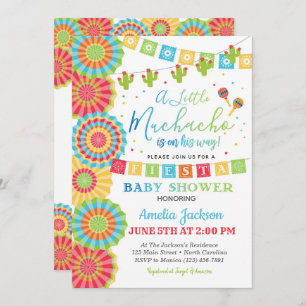 Fiesta Baby Shower Invitation Boy Fiesta Shower