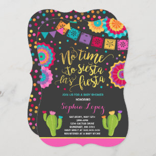 Fiesta Baby Shower Invitation Mexican Baby Shower
