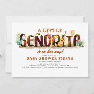 Fiesta Baby Shower Invitation Mexican Fun