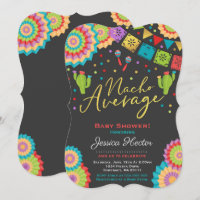 Fiesta Baby Shower Invitation Nacho Average Shower