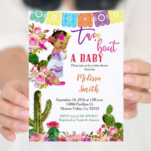 Fiesta Baby Shower Invitation Taco Bout A Baby (Creator Uploaded)