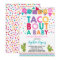 Fiesta Baby Shower Invitation Taco Bout A Baby