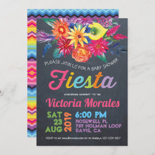 Fiesta Baby Shower Party Invitation