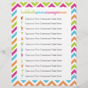 Fiesta Bachelorette Photo Scavenger Hunt Game