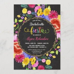 Fiesta Bachelorette Weekend Invitation