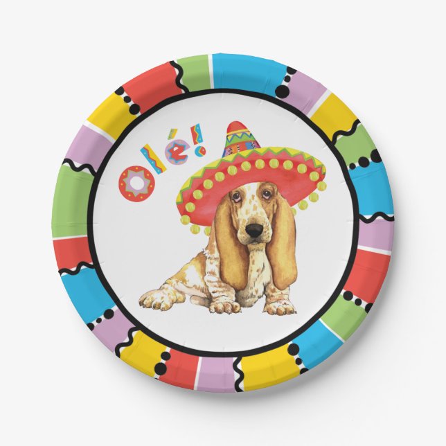 Fiesta Basset Paper Plate (Front)