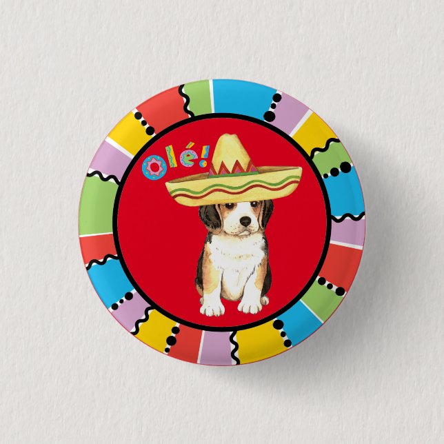 Fiesta Beagle 3 Cm Round Badge (Front)
