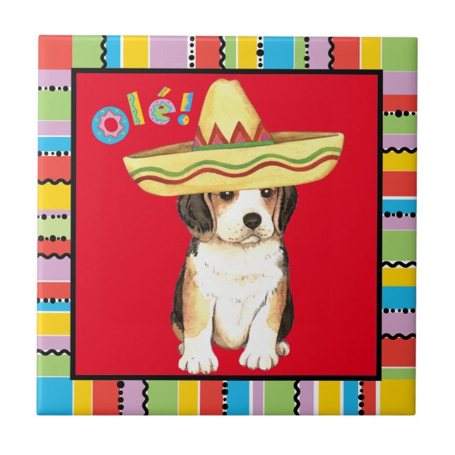 Fiesta Beagle Tile (Front)