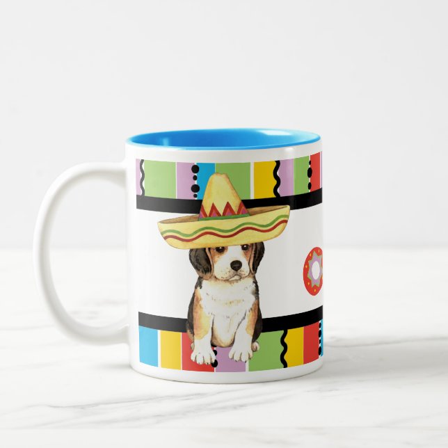 Fiesta Beagle Two-Tone Coffee Mug (Left)