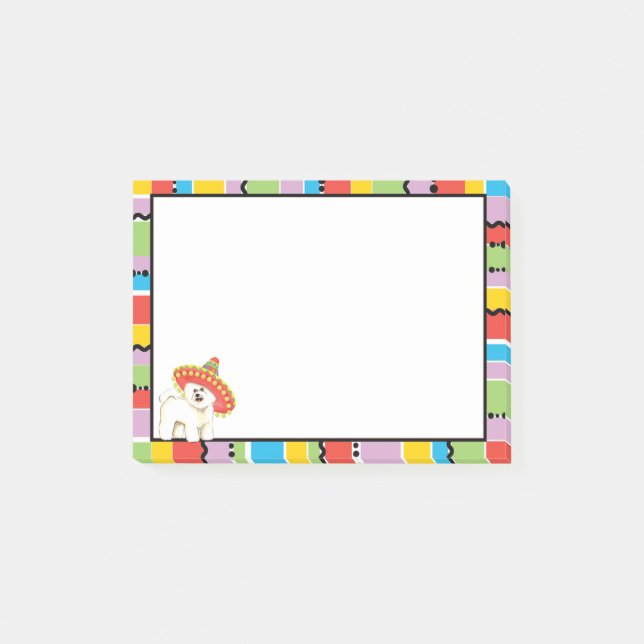 Fiesta Bichon Post-it Notes (Front)