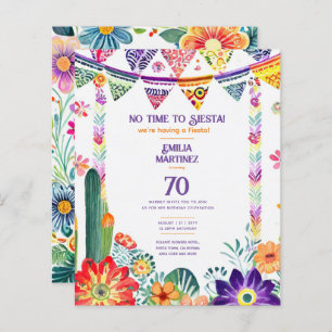 FIESTA Birthday  Folkart Flowers 70th 80th 90th 