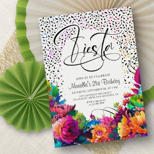Fiesta Birthday Invitation