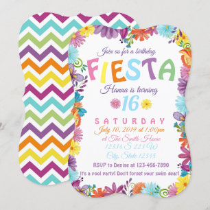 Fiesta Birthday Invitation