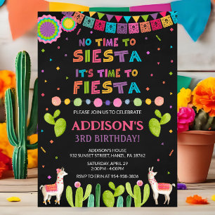 Fiesta Birthday Invitation   Mexican Party Invite
