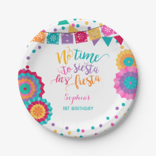 Fiesta Birthday Paper Plate No Time To Siesta