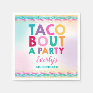 Fiesta Birthday Party Napkin Taco Bout A Party