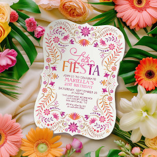 Fiesta Birthday Women Invitation
