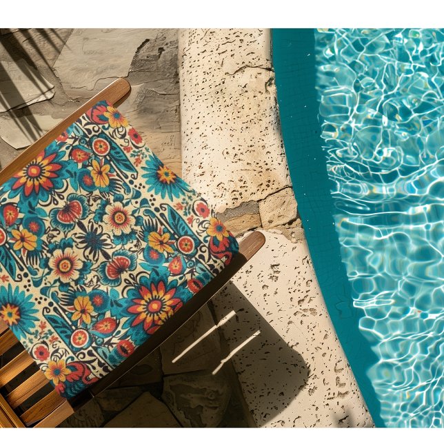 Fiesta Blooms customisable Beach Towel (Creator Uploaded)