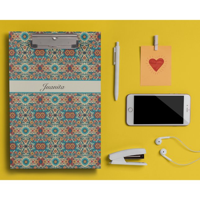 Fiesta Blooms, customisable Clipboard (Creator Uploaded)