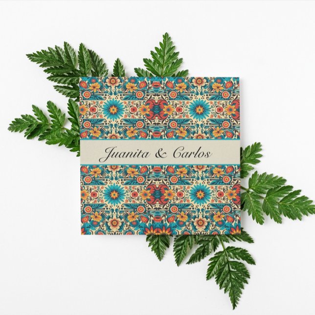 Fiesta Blooms, customisable Invitation (Creator Uploaded)