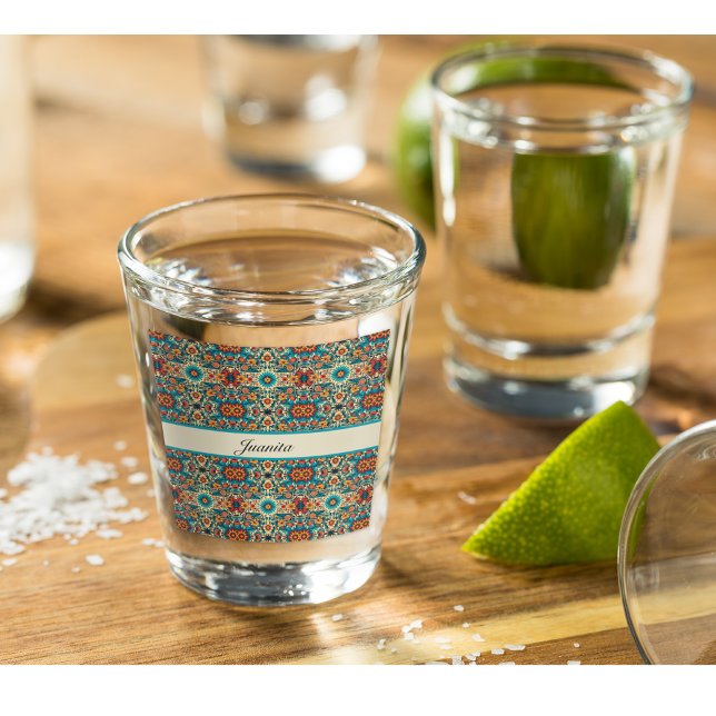 Fiesta Blooms, customisable Shot Glass (Creator Uploaded)