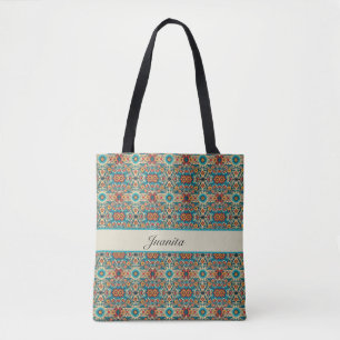 Fiesta Blooms, customisable Tote Bag