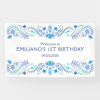 Fiesta Blue Birthday Shower Wedding