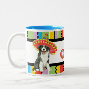 Fiesta Border Collie Two-Tone Coffee Mug