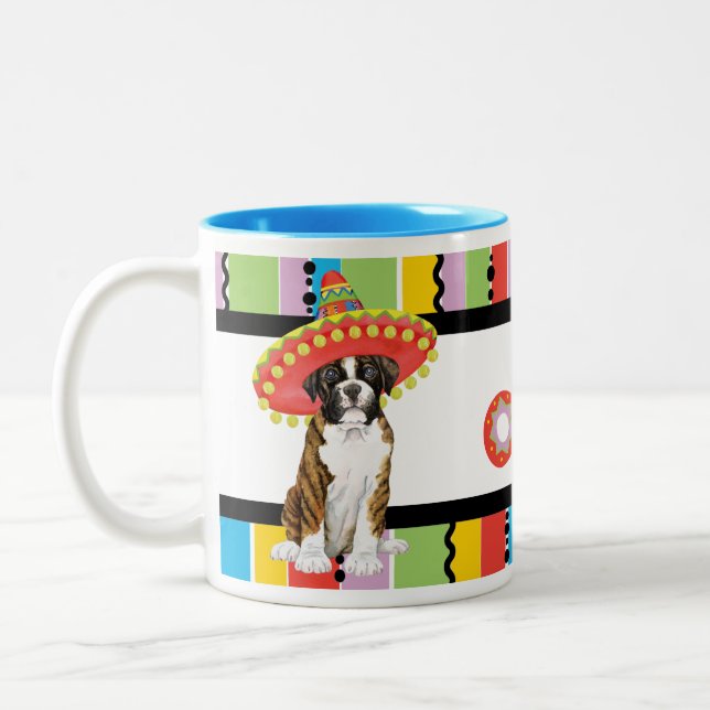 Fiesta Boxer Two-Tone Coffee Mug (Left)