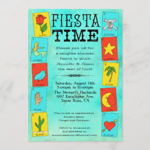 Fiesta Bridal or Couples Shower Lotteria Cards