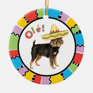 Fiesta Brussels Griffon Ceramic Tree Decoration