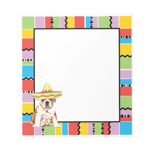 Fiesta Bulldog Notepad (Front)