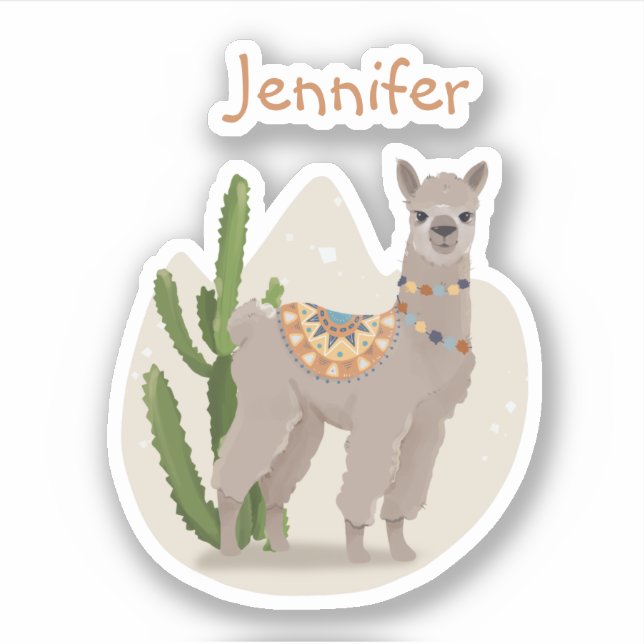 Fiesta Cactus Llama (Front)