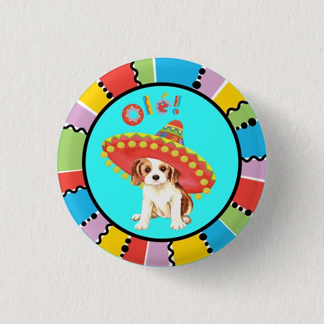 Fiesta Cavalier 3 Cm Round Badge (Front)