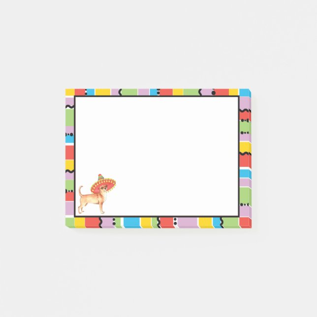 Fiesta Chihuahua Post-it Notes (Front)