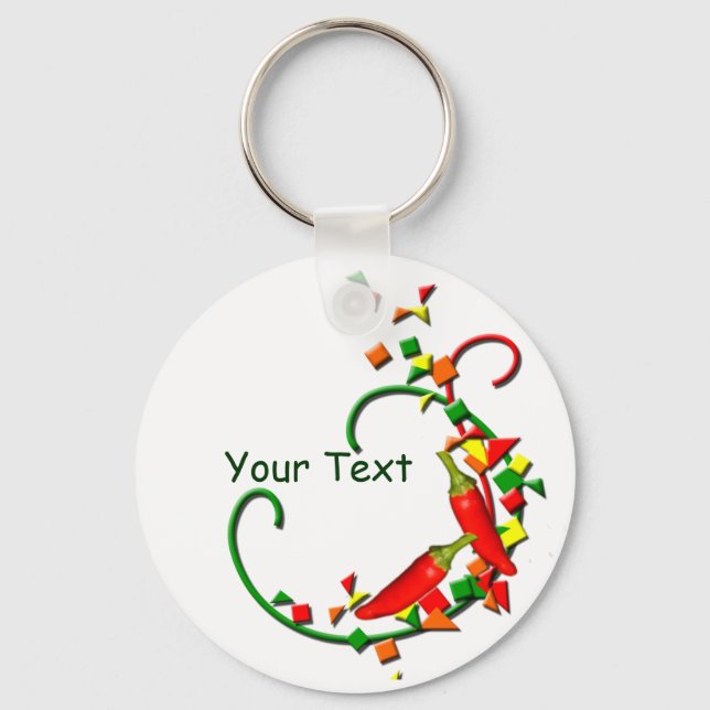 Fiesta Chilli Peppers keychain (Front)