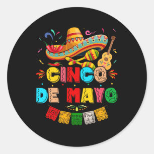 Fiesta Cinco de Mayo Classic Round Sticker
