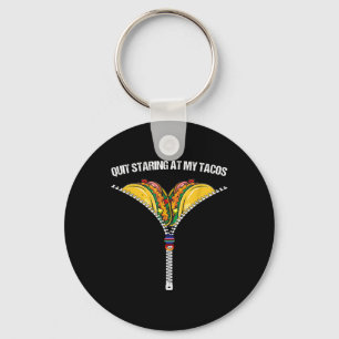 Fiesta Cinco De Mayo Funny Mexican Quit Staring At Key Ring