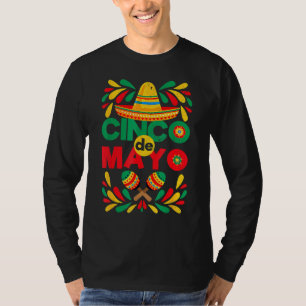 Fiesta Cinco De Mayo Mexico Vintage Sombrero Taco T-Shirt