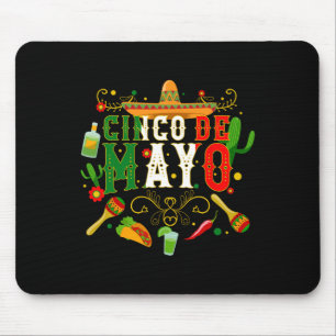 Fiesta Cinco De Mayo T Shirts Men Women Taco Mouse Pad