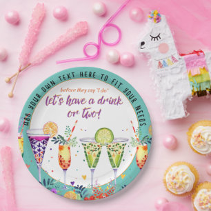 FIESTA Cocktails Custom Paper Plate