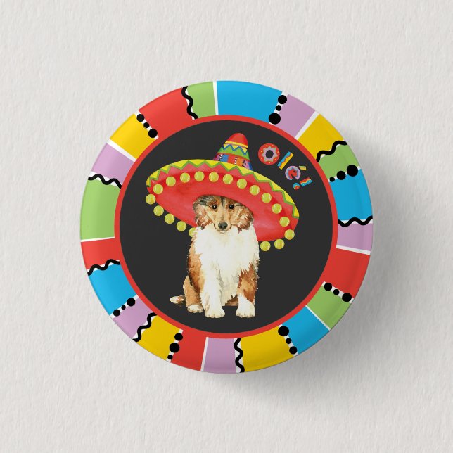 Fiesta Collie Button (Front)