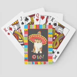 Fiesta Collie Playing Cards