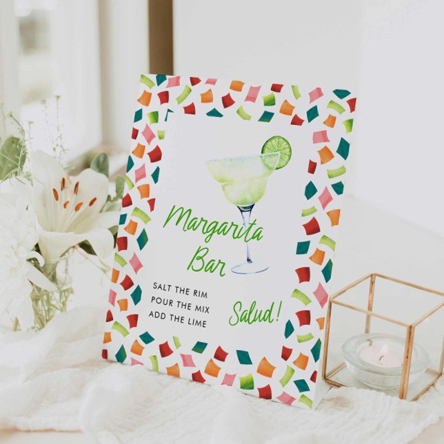 Fiesta Colourful Margarita Bar Sign (Fiesta Margarita Bar Sign)