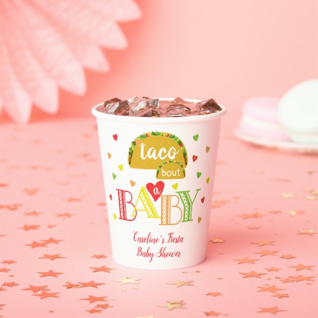 Fiesta Colourful Taco Bout a Baby Shower  Paper Cups (Insitu)